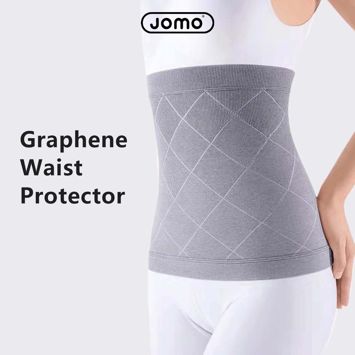 Graphene Waist Protector Muscle Support Improved Blood Circulation Lower Pain Flexible Lightweight