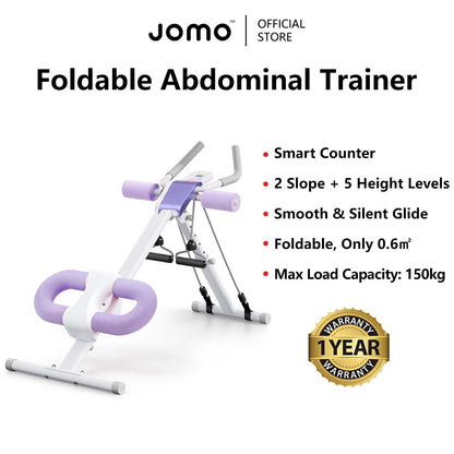 JOMO Foldable Abdominal Trainer Home Gym Core Adjustable Waist & Abs