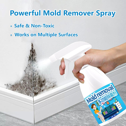 Multipurpose Mold Remover Spray Fast-Acting Spray Penetrates Deep Eliminates Stains & Odors Safe for Home Use (350ml)