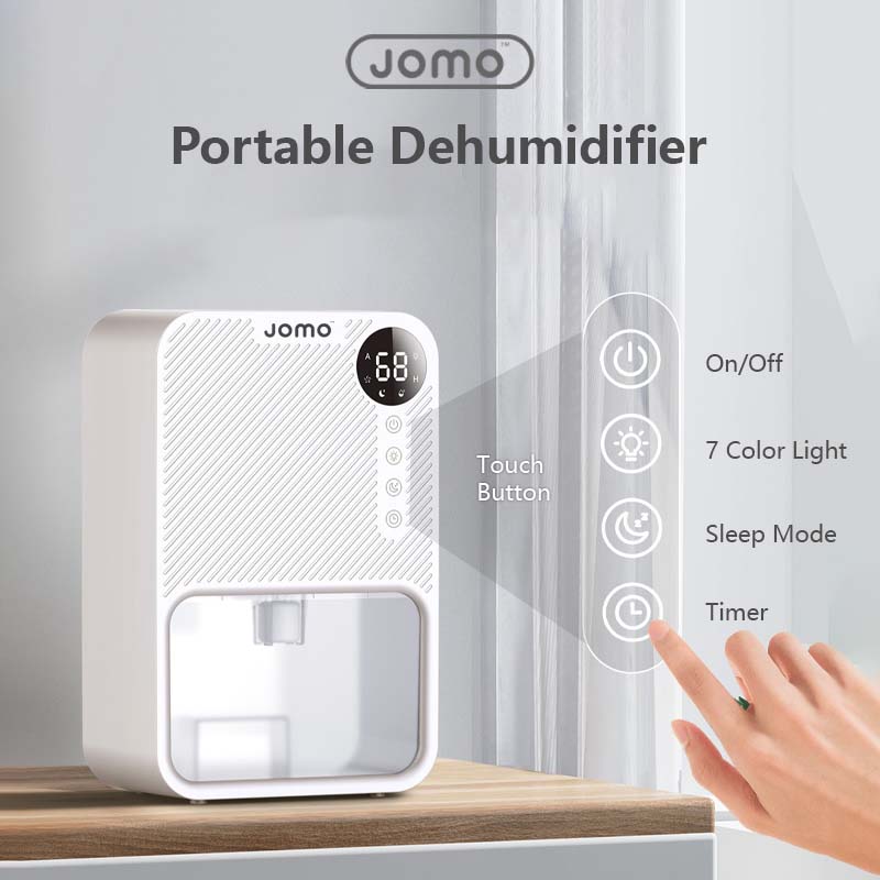 Portable Dehumidifier with LCD Display Touch Function Colour Full Night Light Sleep Mode Timer