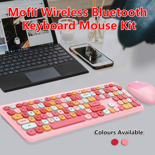✅SG Ready Stocks✅Mofii Wireless Bluetooth Keyboard Flat Key + Mouse Combo Kit USB Wireless Keyboard