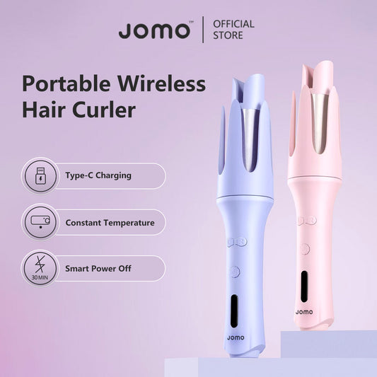 JOMO Portable Wireless Hair Curler Type-C Charging Constant Temperature Smart Power Off