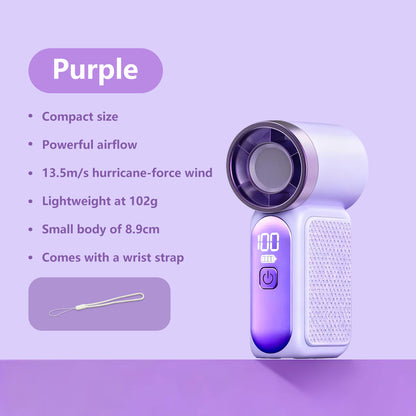 8.9cm Pocket Super Mini Fan 102g Ultra Light Portable Pocket Fan Cooling