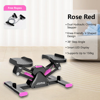 JOMO Indoor Mini Side Stepper with Resistance Band Mini-Stepper Machine