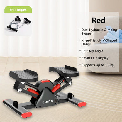 JOMO Indoor Mini Side Stepper with Resistance Band Mini-Stepper Machine