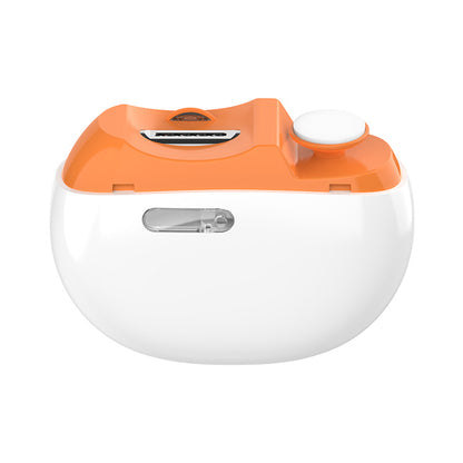 Electric Nail Clipper Trimmer & Polisher LED Light Dual Speed Multifunction