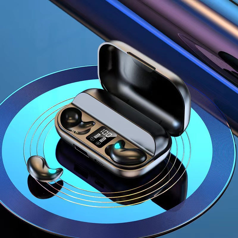 Wireless Bluetooth Sleep Headphones Invisible Earbuds with Noise Cancelling HiFi Sound Quality Ultra-Long Battery Sleep Friendly