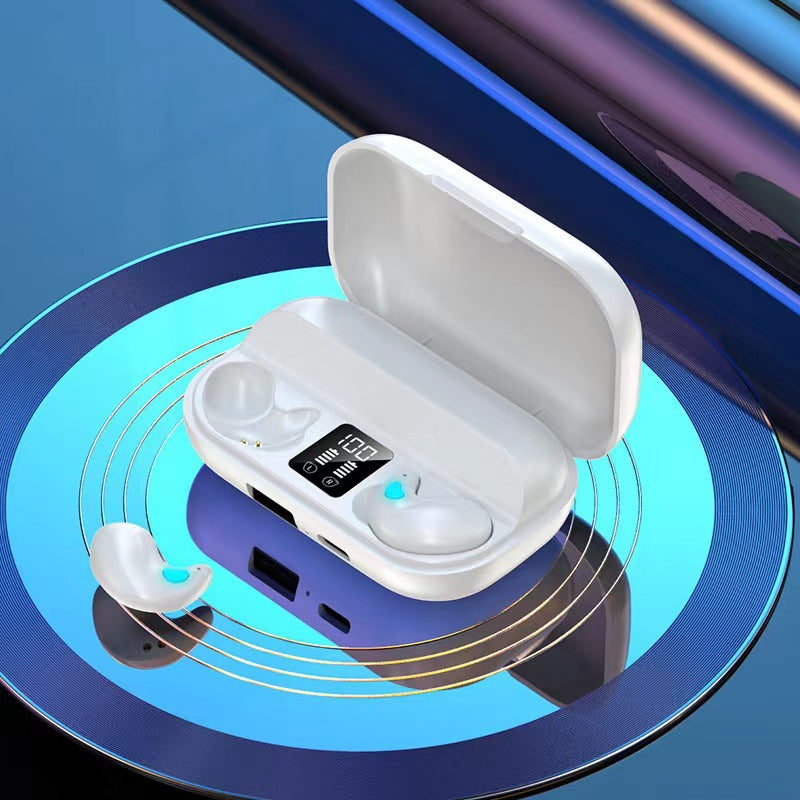 Wireless Bluetooth Sleep Headphones Invisible Earbuds with Noise Cancelling HiFi Sound Quality Ultra-Long Battery Sleep Friendly