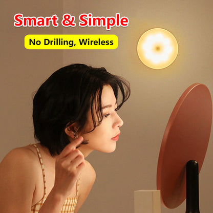 Sensor Night Light Motion Detector Auto Light USB Rechargeable LED