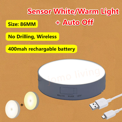 Sensor Night Light Motion Detector Auto Light USB Rechargeable LED