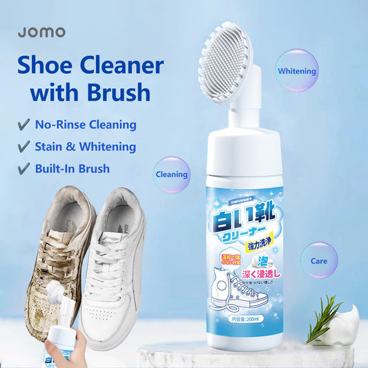 【Buy 1 get 1 FREE @$9.9!】 Shoe Cleaner with Brush White Shoe Dry Cleaner Stain Removal Shoe Whitening & Care (200ml)
