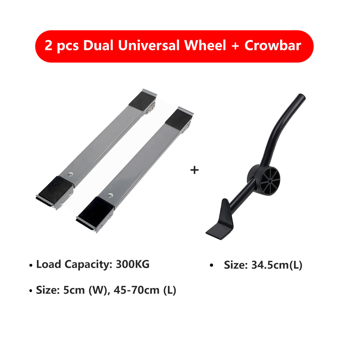 Furniture Mover 2pcs/set Adjustable Washing Machine Base Stand Trolley Fridge Base Wheel