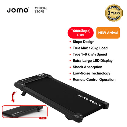 New Treadmill with Slope Design + Upgraded Shock Absorption Low Noise Indoor Treadmill