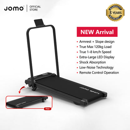 New Treadmill with Slope Design + Upgraded Shock Absorption Low Noise Indoor Treadmill