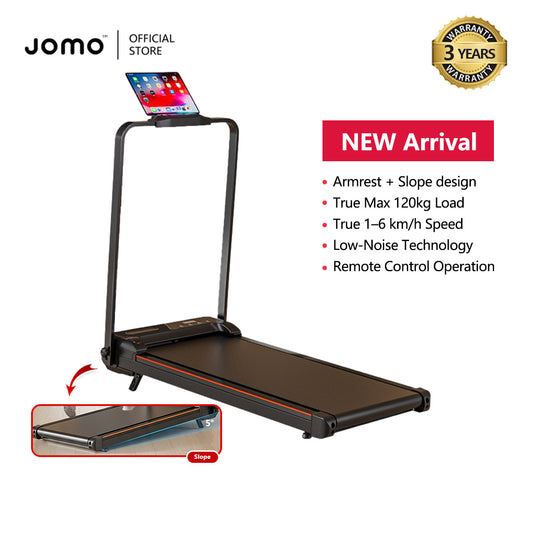 ✅2026 NEW✅ Treadmill Armrest + Slope Design Low Noise Indoor Foldable Treadmill