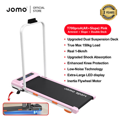 Foldable Treadmill Mini Running Walking Pad Home Gym Fitness Machine