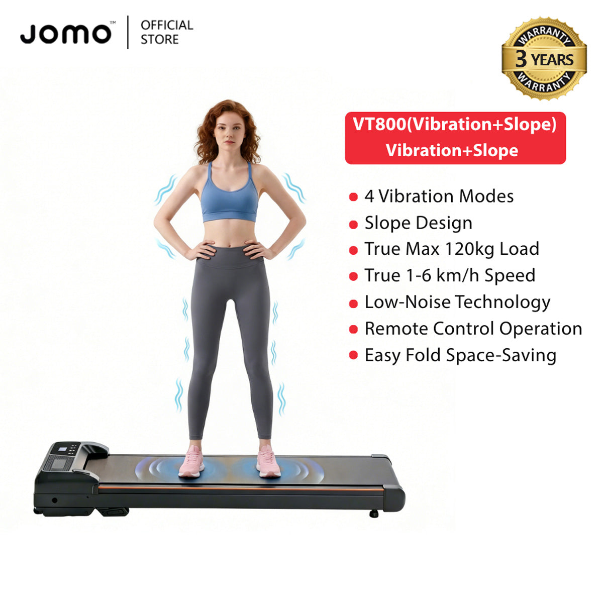 Foldable Treadmill Mini Running Walking Pad Home Gym Fitness Machine