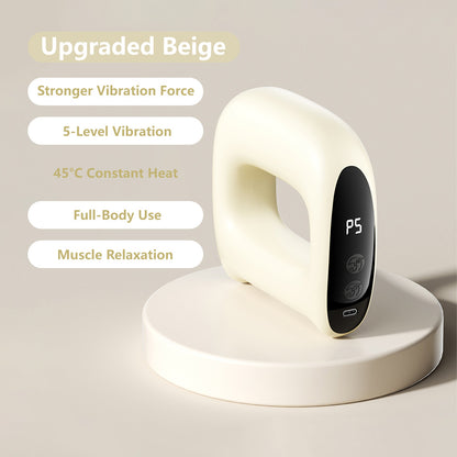 JOMO 2-in-1 Fascia Massage Ring Abdominal Toning Muscle Relax 5 Levels Vibration Rechargeable