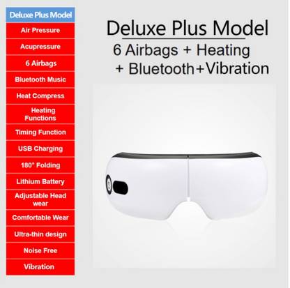 3D Portable Bluetooth Pain Relief Eye Massager Gift Present