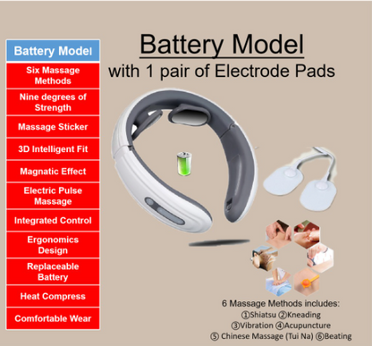 3D Smart Neck Massager Back Massager Cervical Massage 6 Methods Shoulder