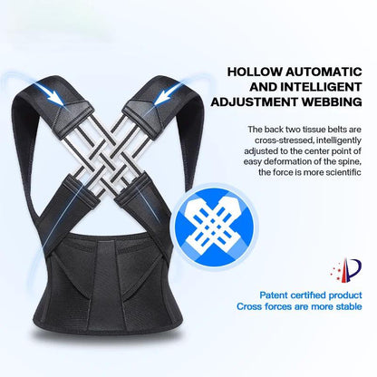 Posture Corrector Adjustable Back Support Belt for Abdominal Waist Correction