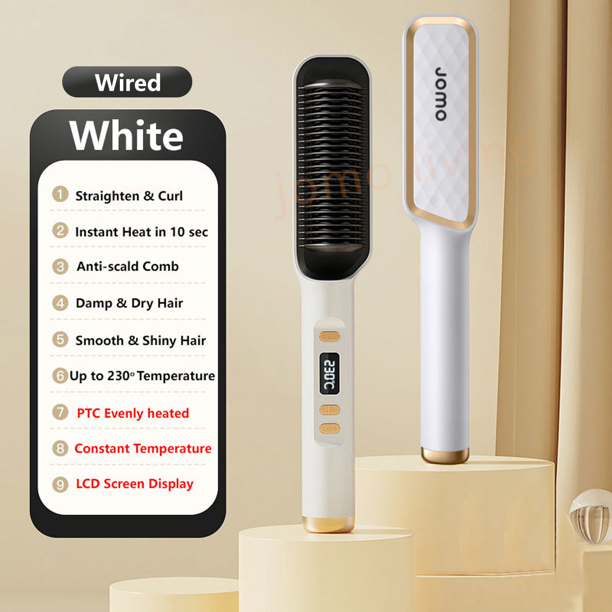 Premium Quality Hair Straightener Comb Hair Curler Hair Tools Styling