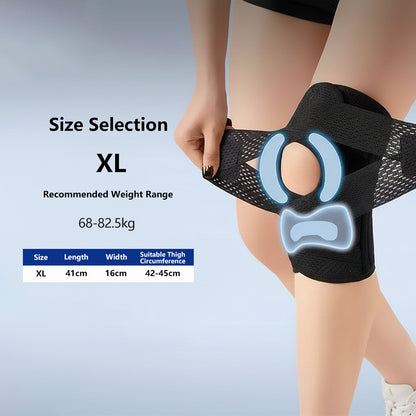 Adjustable Knee Support Brace Sport Protection Breathable Lightweight