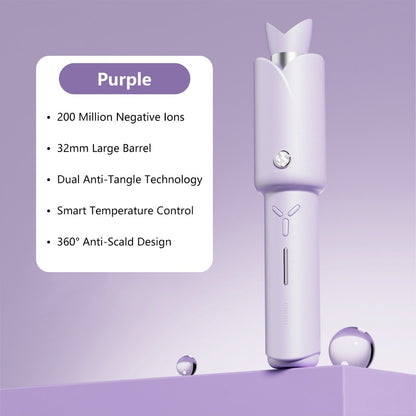 Premium Quality Auto Wireless Portable Hair Curler