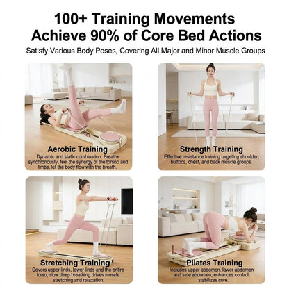 JOMO Foldable Pilates Reformer Multifunctional Ski Board Home Fitness Equipment | JOMO Singapore