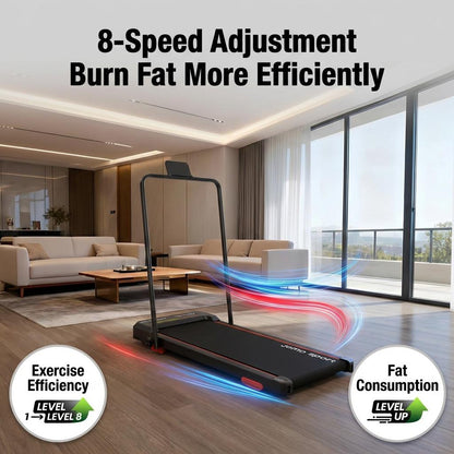 JOMO Shock Absorption Treadmill Walking Pad Foldable Home Exercise Gym Fitness