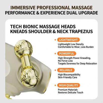 JOMO Neck Shoulder Massager Red Light Heat Therapy 6-Point Human Massage颈肩按摩仪 | JOMO Singapore