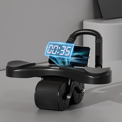 Upgraded JOMO Four Wheel Abdominal Wheel Roller Adjustable Armrest