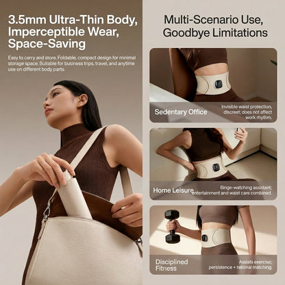 EMS Waist Trainer Belt with Heat Therapy for Core Training | JOMO Singapore