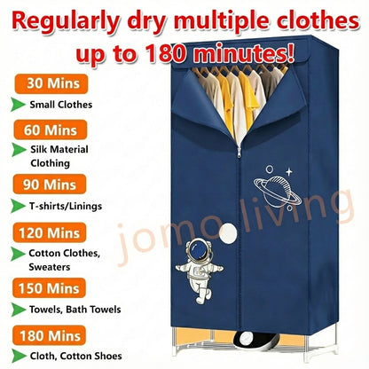 Clothes Drying Machine Quick-Drying 360 Convection Heating 6 Level of Heat
