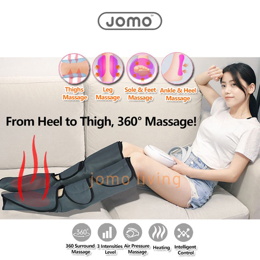 All in One Leg and Foot Massager for Circulation and Relaxation 6 Massage Modes Heat