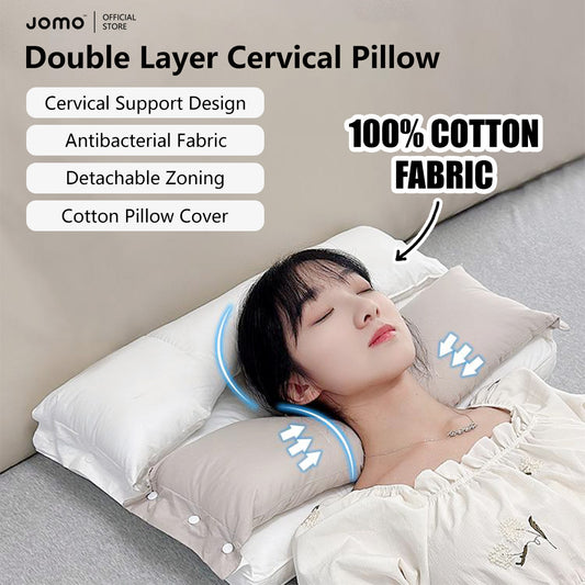 Double Layer Cervical Pillow Detachable Multi-Purpose Neck Support Pillow