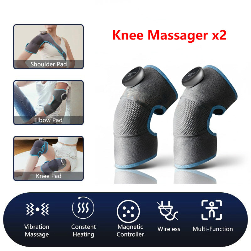 JOMO 3 in 1 Knee Shoulder Elbow Heating Massager Wireless Knee Warmer Pain Relief Massage Pad