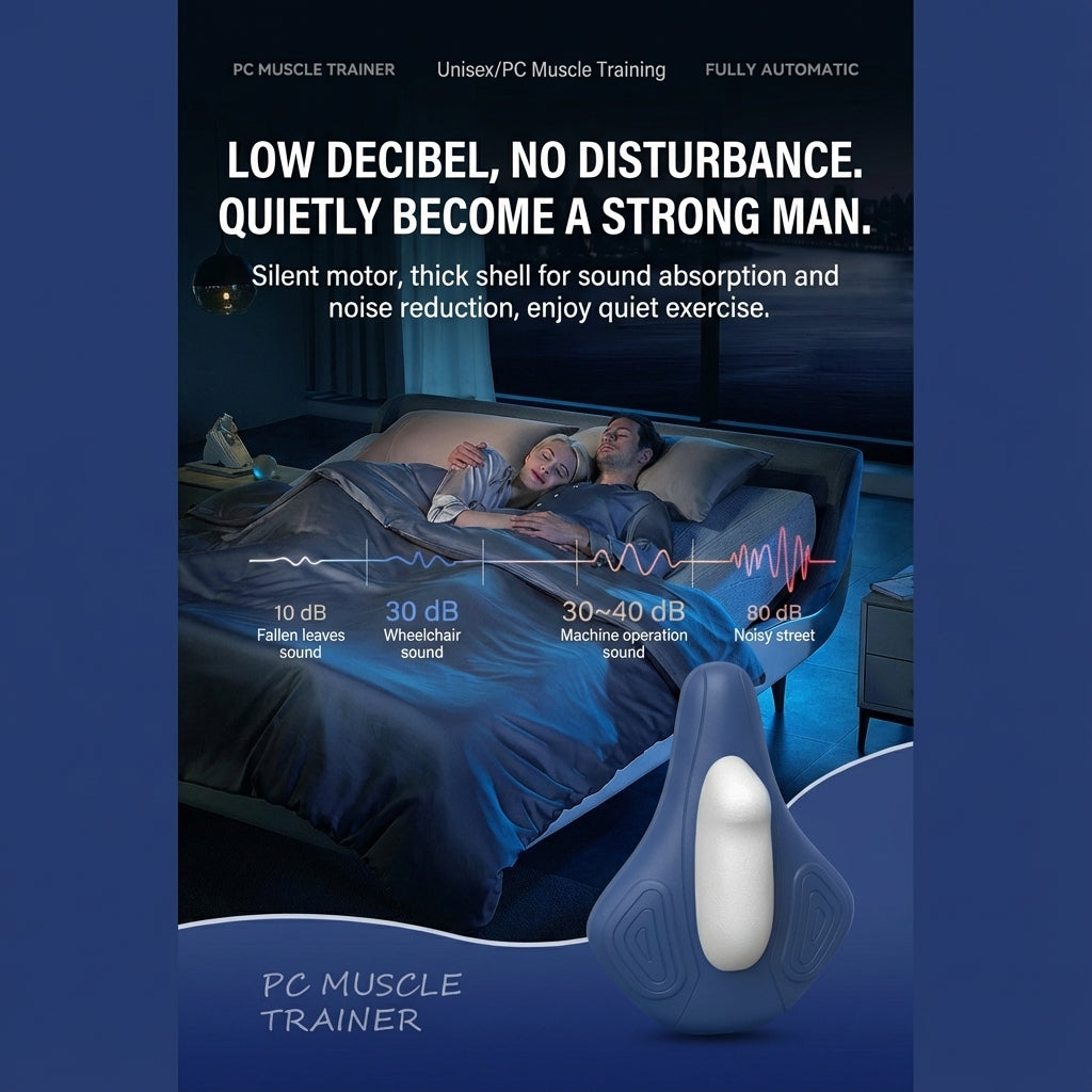 Wireless Rechargeable Automatic Kegel Pelvic Floor Trainer Quiet Unisex PC Muscle Exerciser 盆底肌训练