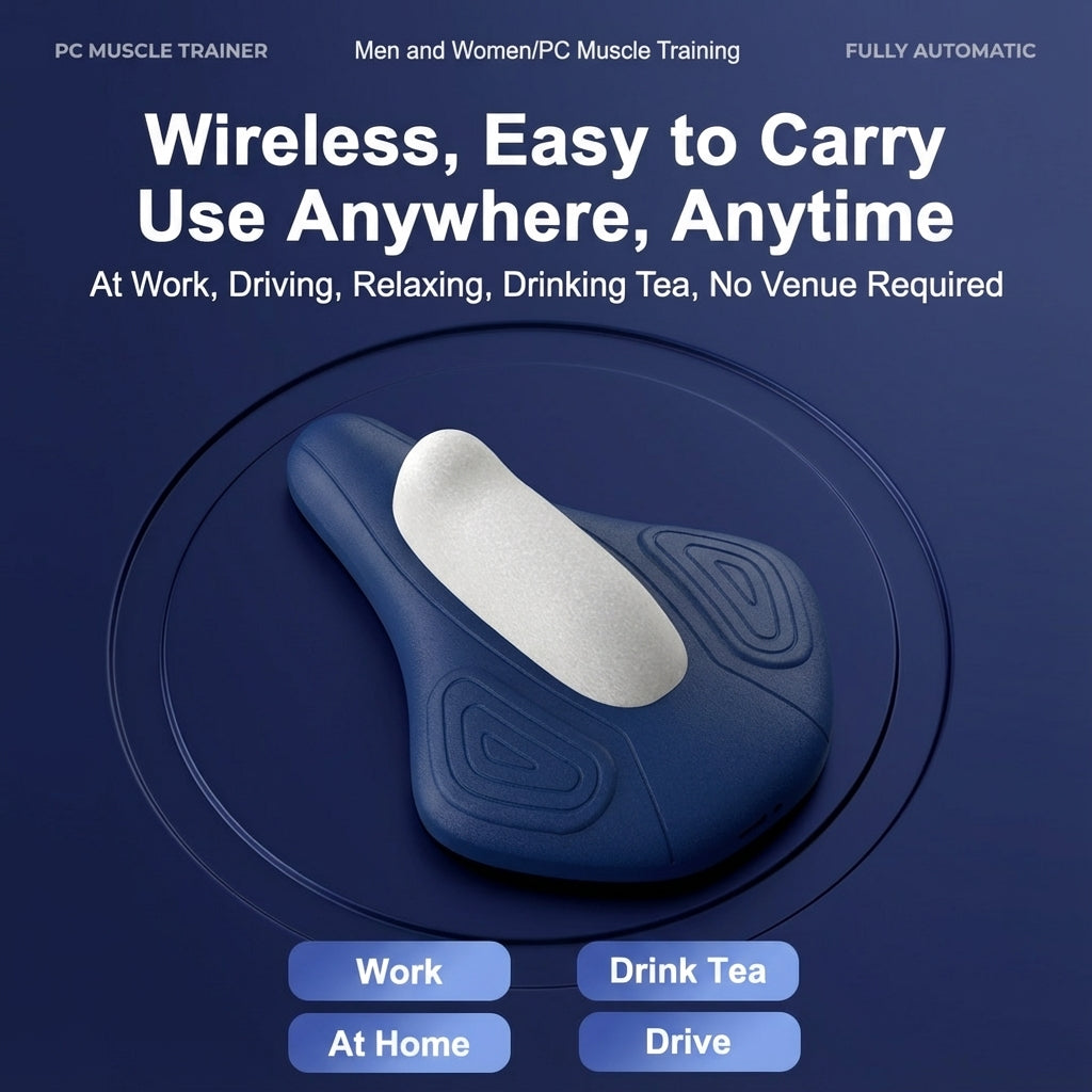 Wireless Rechargeable Automatic Kegel Pelvic Floor Trainer Quiet Unisex PC Muscle Exerciser 盆底肌训练