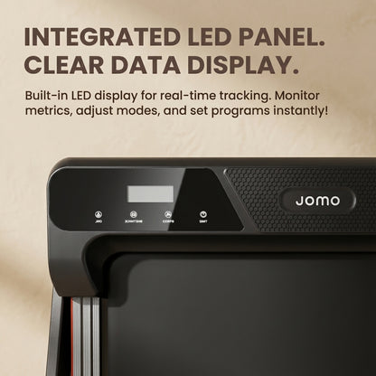 JOMO Silent Foldable 2-in-1 Treadmill Fat Burning Home Mini Running Machine跑步