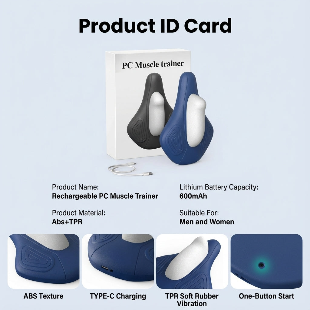 Wireless Rechargeable Automatic Kegel Pelvic Floor Trainer Quiet Unisex PC Muscle Exerciser 盆底肌训练