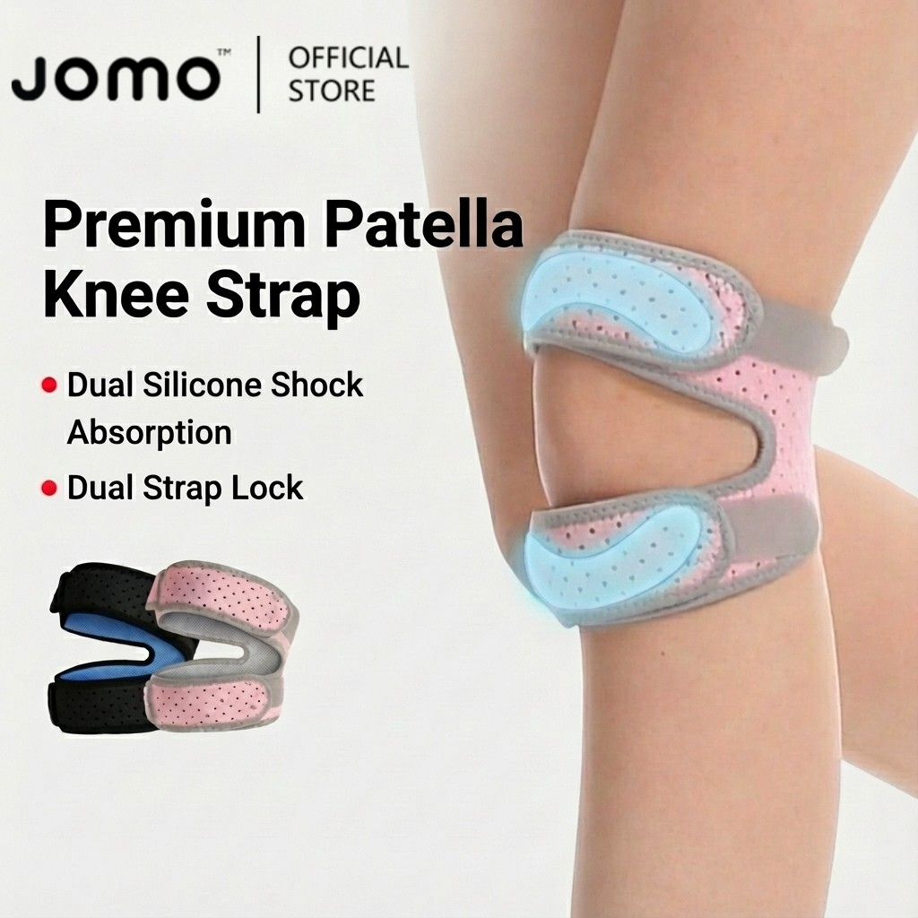 JOMO Patella Knee Support Brace Knee Guard Running Hiking Soccer Basketball Pain Relief 运动加压髌骨带