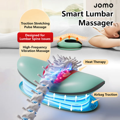 Smart Lumbar Massager 3 levels Heat Therapy 10 Intensity Levels Pulse