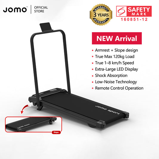 New Treadmill with Slope Design + Upgraded Shock Absorption Low Noise Indoor Treadmill