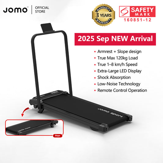 New Treadmill with Slope Design + Upgraded Shock Absorption Low Noise Indoor Treadmill