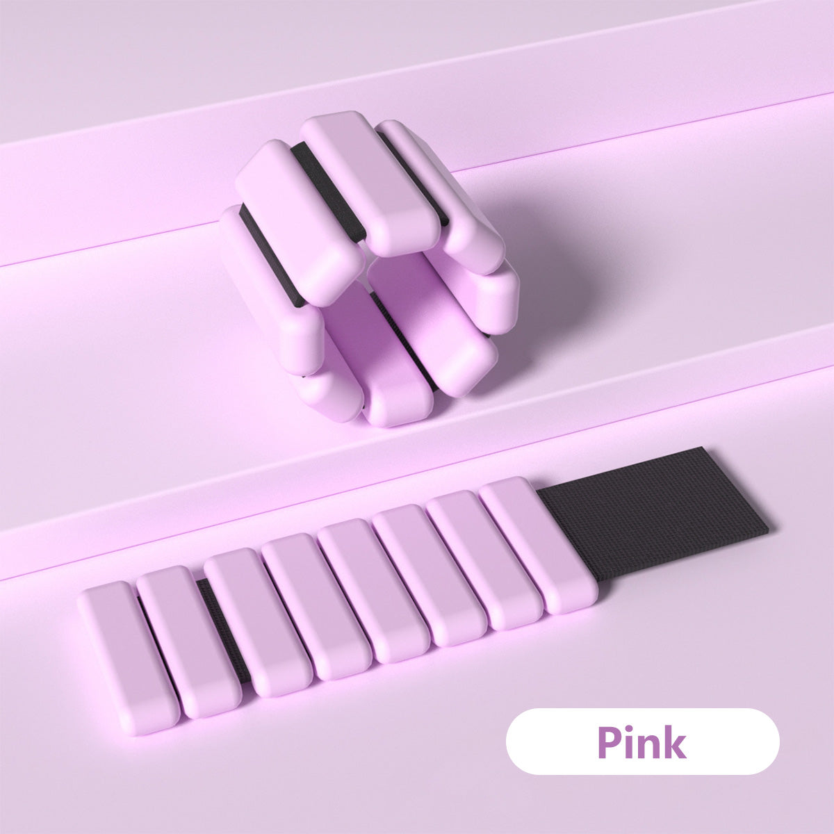 Silicone Weighted Wristband Bracelet Sweat-Resistant Waterproof Adjustable 1LB 2LBS