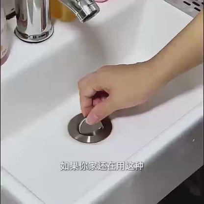 2 In 1 Bathroom Sink Stopper Prevent Clogging Easy Installation Easy to Clean