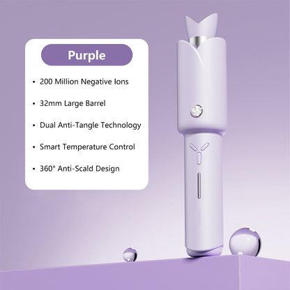 Cordless One-Click Auto Curling Wireless AutomaticPortable Curling Iron