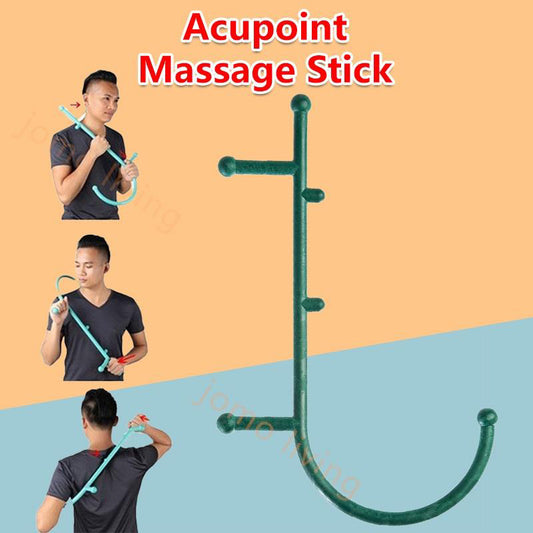 Thera Cane Trigger Point Tool Acupoint Self Massage Stick Hook Massage Back Neck Pain Relief