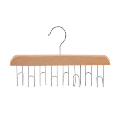 Multifunctional Hook Hanger Closet Space Saving Tidy Wood Hook Rotatable Hook
